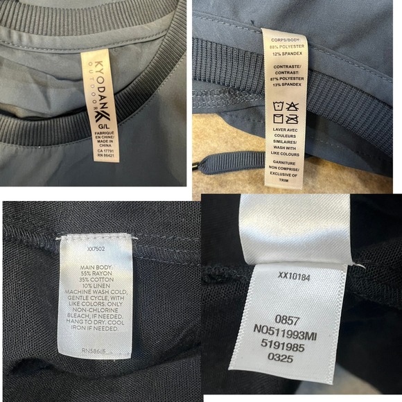 Kyodan Outdoor Sleeveless Dress Blue Drawstring Waist Athletic Casual G/L - Picture 4 of 7